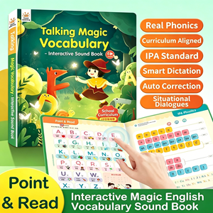 Maßgefertigtes Magisches Englisch-Vokabular Kinderbuch Interaktives Frühlernbuch mit Audio - Product Image 1