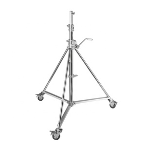 3,86 metros carga 80kg pesado <span class=keywords><strong>de</strong></span> <span class=keywords><strong>acero</strong></span> <span class=keywords><strong>inoxidable</strong></span> superior <span class=keywords><strong>de</strong></span> cámara estudio fotografía luz soporte del trípode - Product Image 2