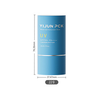 Récipient cosmétique en plastique avec logo personnalisé en gros, tube de protection solaire, emballage pour soins de la peau, bâton de baume déodorant anti-transpirant