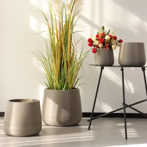 Vaso de plástico para plantas de interior, vaso de plástico para decoração de casa e jardim, vaso de flores barato