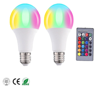 5w 7w 9w 12w led E27/B22 16 couleurs d'ampoules LED RGB atmosphère de télécommande réglable ampoules colorées changeantes festives