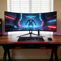 Moniteur d'Ordinateur de Jeu PC 4K 24 27 34 Pouces, Écran Incurvé UltraLarge 144-240Hz pour Bureau, Vente en Gros Usine