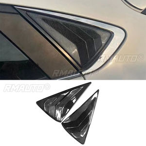 Cubierta de Ventana Trasera de Fibra de Carbono para Automóvil, Compatible con Mazda Artez Axela CX-4, Moldura de Ventilación Lateral - Product Image 1