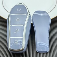 Housse de protection pour clé de voiture BYD Dolphin 2023, accessoires pour clé de voiture à 4 boutons, étui de protection