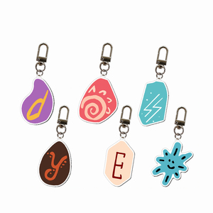Venta al por mayor de llaveros de acrílico con estrella de plástico PVC impresa con UV, imagen de dibujos animados, colgante para bolso, souvenir, accesorio. - Product Image 1