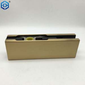 Raccord de brassage pour porte en verre en laiton satiné ECH - Product Image 4