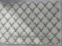 Mosaïque de pierre en marbre à motif de feuilles vertes modernes, design parquet pour la décoration intérieure des murs et des sols des villas