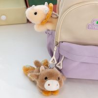 Peluches Feiya à imprimé floral, animaux en peluche, dinosaures, grenouilles, porte-clés parfumés, poupées de bureau, cadeau d'Halloween et d'anniversaire