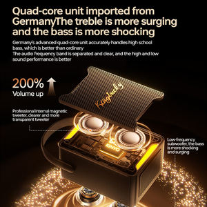 ลำโพงคาราโอเกะพกพา Kinglucky K22 BT5.3 สำหรับใช้งานกลางแจ้ง พร้อมไมโครโฟน ระบบเสียงไร้สาย ผลิตโดยโรงงาน OEM - Product Image 4