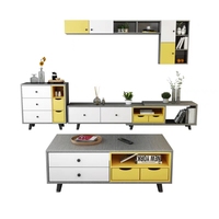 Bon prix Offre Spéciale moderne en bois maison stockage salon meubles à la mode Table basse meuble TV