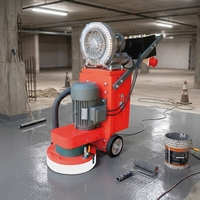 Ponceuse compacte pour sols en béton époxy, équipement de polissage haute performance pour projets de préparation de surfaces de revêtements de sol intérieurs