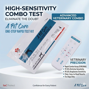 Pruebas rápidas <span class=keywords><strong>veterinarias</strong></span> aprobadas por ISO, tiras reactivas combinadas para caninos EHR-ANA-Babesia Gibsoni-Bsbesia Canis para uso en clínicas <span class=keywords><strong>veterinarias</strong></span> - Product Image 5
