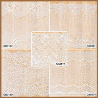 Broderie délicate fleur robe de mariée française sous-vêtements soie de lait brodé garniture en dentelle blanche