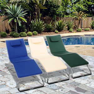 Ngoài trời sunlounger Nệm 3-gấp bãi biển Chaise phòng chờ ghế đệm có thể gập lại cắm trại bọt tùy chỉnh trường học & Bệnh viện sử dụng - Product Image 2