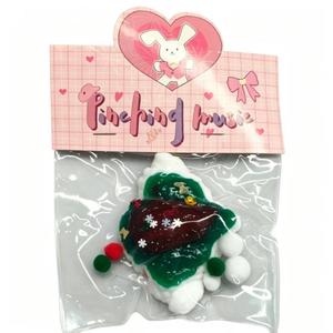 Xmas Croissant Squishy Squeeze Toy Bread Dessert Stress Relief <b>Fidget</b> Toy Christmas Holiday Decor Gift for Children Wholesale - Product Image 3