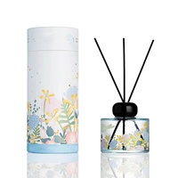 Diffuseur d'huile de parfum sans flamme pour hôtel de luxe personnalisé de marque privée parfum fibre de rotin bâton bouteille en verre diffuseur de roseau ENO vente en gros