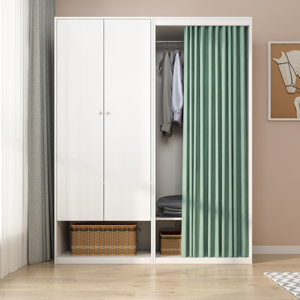 Juego de Muebles <span class=keywords><strong>para</strong></span> Dormitorio TOPOHUT Serie D, Estructura Duradera de Acero y Madera Totalmente Blanca, Mobiliario Completo <span class=keywords><strong>para</strong></span> Apartamentos, Viviendas Masivas y Campamentos <span class=keywords><strong>para</strong></span> Personal - Product Image 3