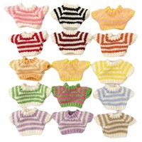 Pakaian Boneka Plush Sweater dengan Cetak Logo Kustom Isian Kapas PP Unisex 14+ Tahun 10-15cm