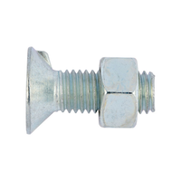 Baut Countersunk Nib Datar Bulat Galvanis DIN 604 M6-M24 Dengan Mur Segi Enam