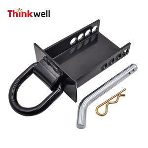 Thinkwell Stake Pocket D <b>Ring</b> 1/2 Inch Black Powder Coated For Trailers And Trucks - Product Image 1