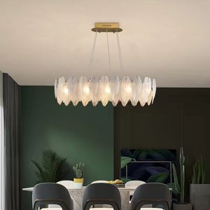 Vente <span class=keywords><strong>en</strong></span> gros de luminaires suspendus de luxe couleur or <span class=keywords><strong>en</strong></span> plumes de verre, luminaires décoratifs au plafond - Product Image 4