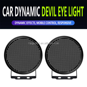 Xe sương mù vòng ánh sáng hoạt hình vòng <span class=keywords><strong>LED</strong></span> cửa sổ ánh sáng khác xe ánh sáng phụ kiện xe hơi <span class=keywords><strong>LED</strong></span> Devil Eyes <span class=keywords><strong>Led</strong></span> Đèn Pha - Product Image 3