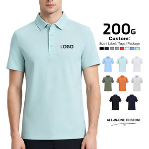 Nueva Camiseta Polo de <span class=keywords><strong>Golf</strong></span> con Logotipo Bordado Personalizado de Moda, Camiseta Polo para Hombre al por Mayor de Alta Calidad, 95% Poliéster, 5% Elastano, Tallas Grandes - Product Image 1