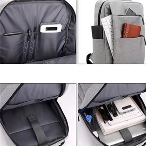 Sac à dos personnalisé avec logo pour hommes d'affaires, étudiants, voyageurs, en polyester, avec port USB, imperméable, design pour ordinateur portable, sac à dos scolaire - Product Image 6
