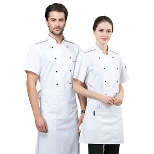 SunYue - Camisas de Manga Corta para Chefs, Restaurantes, Hoteles, Uniformes de Cocina, Chaqueta para Camareros en Restaurantes de Barbacoa y Hotpot - Product Image 2