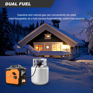 โรงงานขายส่งเครื่องกำเนิดไฟฟ้าแบบพกพา 3kw 2.5KV ใช้แก๊ส/LPG สำหรับใช้ในบ้าน พร้อมรีโมทสตาร์ทและสามารถต่อขนานกันได้ ได้มาตรฐาน EPA/EUV - Product Image 5