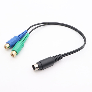 Cable Adaptador S-<span class=keywords><strong>Video</strong></span> Macho a Doble <span class=keywords><strong>RCA</strong></span> Hembra, Cable de Conversión Mini-DIN AV, Proveedor Mayorista - Product Image 5