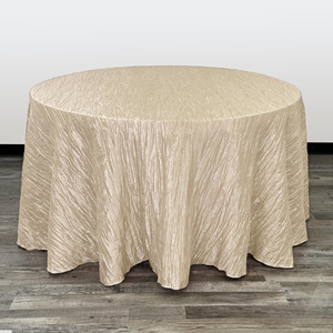 Manteles de Poliéster Arrugado Brillante de Lujo, 120 Unidades, Manteles Redondos de Tafetán de 132 Pulgadas para Eventos de Boda - Product Image 3