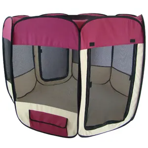 Collapsible Play Pet Camping Tent Large Pet Dog Playpens Outdoor Playground Playpen Pet Room With Soft Mat
