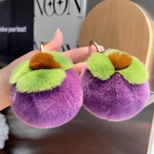 พวงกุญแจตุ๊กตาหมีขนฟูตัวเล็กติดต้นไผ่, ตุ๊กตาขนปุยยอดนิยม, ของตกแต่งห้อยกระเป๋าหนังสือ - Product Image 2