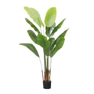 Viaggiatori artificiali palma finto pianta sottile stelo grandi foglie piante di simulazione per la camera ufficio decorazione del paesaggio - Product Image 1