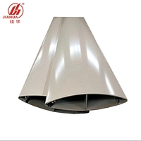Personnalisé 6082 6061 7075 T6 Persienne En Aluminium Verticale Profil Aérodynamique En Aluminium Profil D'extrusion Fabricant