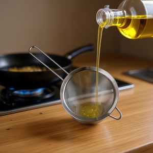 Filtre à huile métallique double paroi à large bord COLADOR 20CM avec poignée en acier inoxydable – Passoires et égouttoirs - Product Image 3