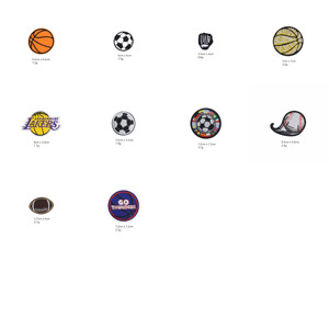 Wholesale Custom Fashion Sports Applique Embroidered Iron on Ball Patch for Sport Clothing <b>Hat</b> <b>Bag</b> Decoration - Product Image 3