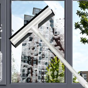 Limpiador de ventanas telescópico de plástico con doble cara, extensible, para limpiar ventanas de vidrio. - Product Image 1