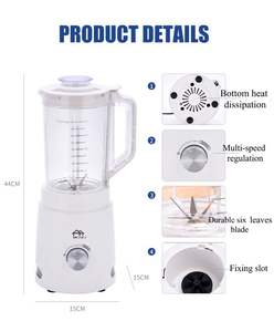 Vente en gros d'appareils de cuisine personnalisés 2 en 1 presse-agrumes multifonctionnel 800W pour la maison Mélangeur de <span class=keywords><strong>table</strong></span> - Product Image 5