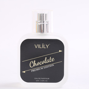Eau de Parfum au Chocolat 60ml, Parfum Gourmand Sucré, Vaporisateur Carré Givré, Unisexe, Vente Chaude - Product Image 2