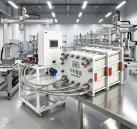 Testeur automatique de fuites pour batteries à flux, détecteur d'étanchéité pour cellules redox au vanadium, équipement de test de contrôle qualité pour la production de stockage d'énergie
