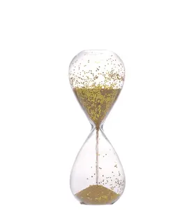 Hourglass 1 minute sand clock with glitter sand timer for gift kitchen living room office desk bedroom party festival coffee