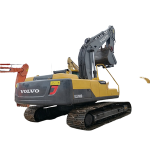 HQ Original Suecia Volvo EC200D Excavadora sobre orugas 20Ton Excavadora grande EC200 Excavadoras usadas con buen rendimiento para la venta - Product Image 1