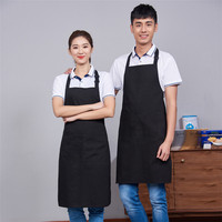 Tablier de cuisine unisexe imperméable en toile réglable avec logo personnalisé pour serveurs, serveuses et chefs