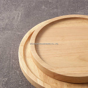 Woodsun Assiette de service en bois massif avec lettrage Holzplatten <span class=keywords><strong>Platon</strong></span> De Madera Para Servir - Product Image 4