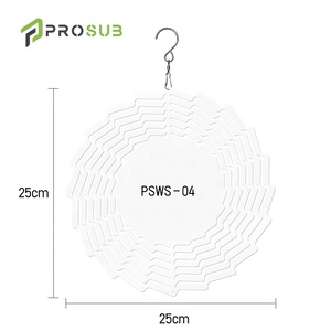 Prosub - Placas de Aluminio para Sublimación de Doble Cara de 10 Pulgadas, en Forma de Espiral, para Decoración de Jardín, Adornos para Exteriores - Product Image 5