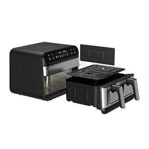 Friteuse à air double panier 5L+5L, technologie double zone, appareils de cuisine intelligents, vente chaude, friteuse à air numérique double, friteuse à air profond double - Product Image 6