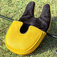 Housse de putter de golf en polyuréthane LAB DF3 avec fermeture magnétique rembourrée pour putters carrés à tige moyenne