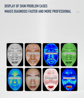 Détecteur de Balayage du Cuir Chevelu et des Cheveux 2-en-1 Nouvelle Technologie, Machine d'Analyse Cutanée 3D IA, Analyseur Facial de Peau